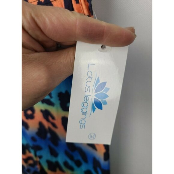 𝅺Lotus Leggings Leopard Print Multicolor Exercise M - Picture 5 of 7